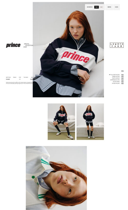 PRINCE｜LOWRYS FARM 25SS for WOMENS