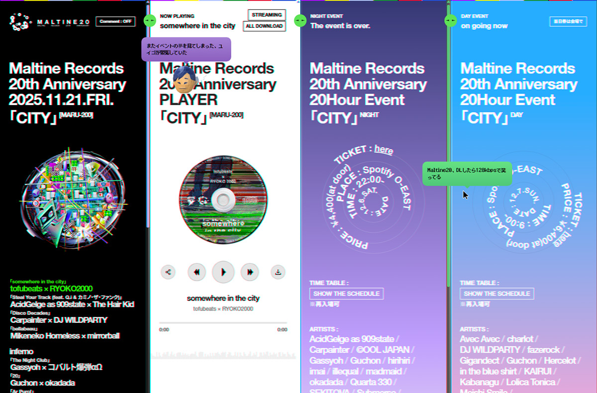 Maltine Records 20th Anniversary 「CITY」