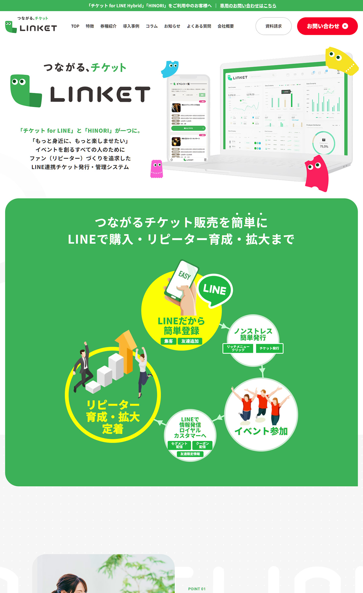 つながる、チケットLINKET